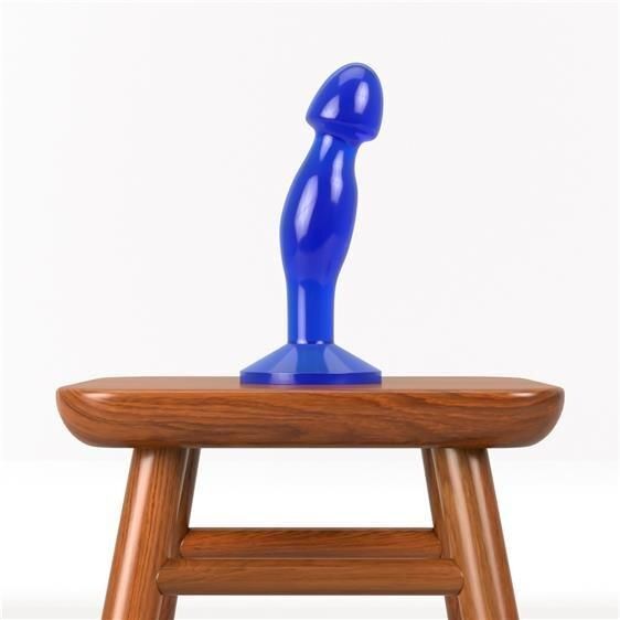 Анальна пробка Flawless Clear Prostate Plug 6.5" Blue, 16,5х3,9 см. 6452LVTOY916 фото
