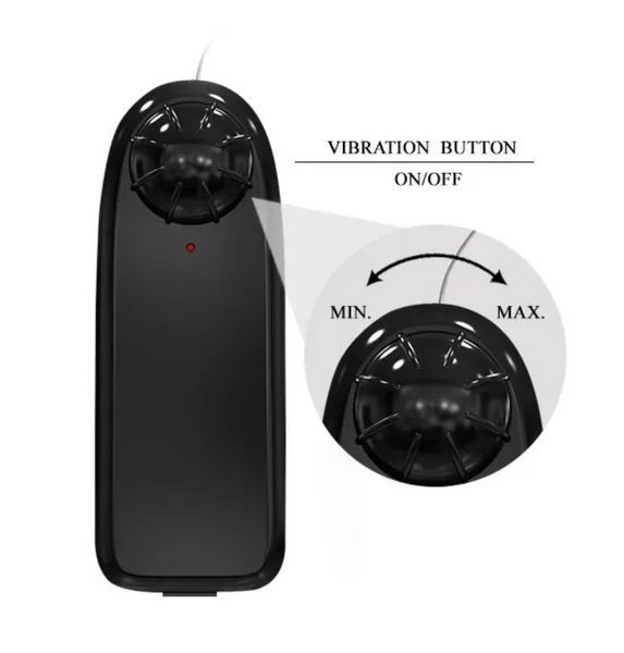 Вибратор с функцией ротации на присоске "Dong Vibrating", 20х4,5 см. BW-008017BR фото