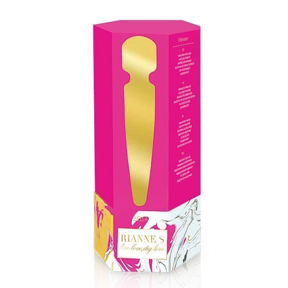 Вибромассажер Rianne S: Bella Mini Wand Rose + браслет, 20х3,6 см. SO3868 фото