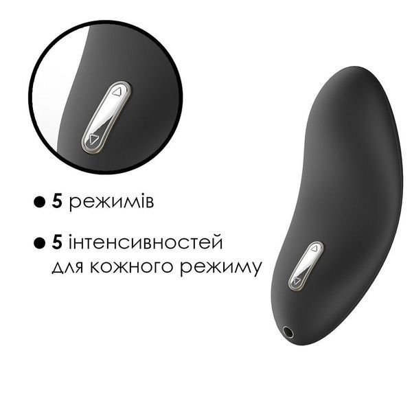 Клиторальный вибратор Svakom Echo Black, 8,8х3,8 см. SO4824 фото
