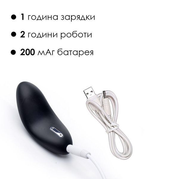 Клиторальный вибратор Svakom Echo Black, 8,8х3,8 см. SO4824 фото
