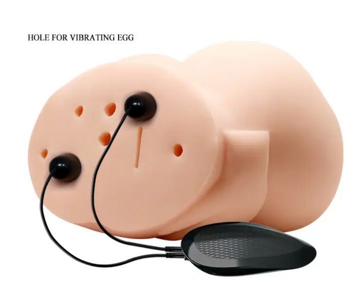 Мастурбатор вагина и анус с вибрацией - CRAZY BULL Vagina and Anal vibrating, 16х24 см. BM-009039Z-1 фото