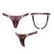 Трусики для страпону Strap-On-Me Harness Generous Aubergine, One Size, штучна шкіра, регульовані ремені, змінні кріплення SX0674 фото 1