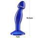 Анальна пробка Flawless Clear Prostate Plug 6.5" Blue, 16,5х3,9 см. 6452LVTOY916 фото 2