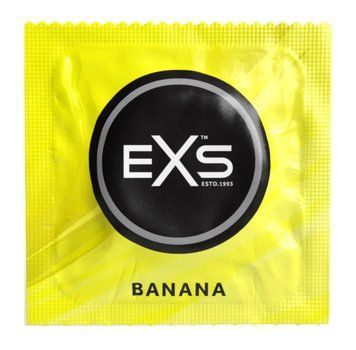 Оральные презервативы со вкусом банана EXS Banana Flavour Condoms, 1 шт. EXS Banana фото
