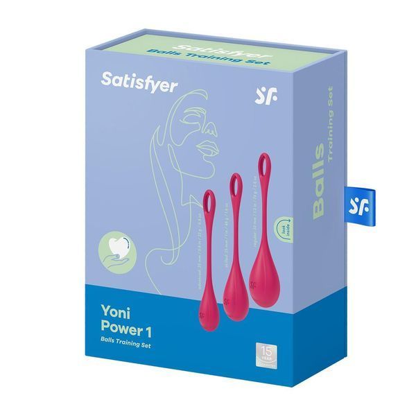 Набір йоні намистин для зміцнення м'язів тазового дна Satisfyer Yoni Power 1 Red SO5547 фото