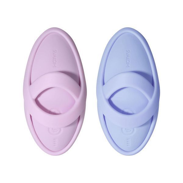 Смарт-вібратор для клітора Svakom Echo 2 Sky Blue, підігрів до 38 &deg;C, знімна насадка на палець, 9,2х4,2 см. SX2448 фото