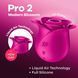 Вакуумный клиторальный стимулятор в форме розы Satisfyer Pro 2 Modern Blossom, 6,7х6,6 см. SO8776 фото 6