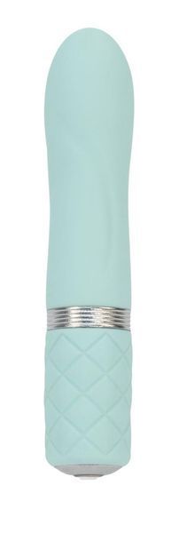 Розкішний вібратор PILLOW TALK - Flirty Teal з кристалом Swarovski, 11х2,2 див. SO2726 фото