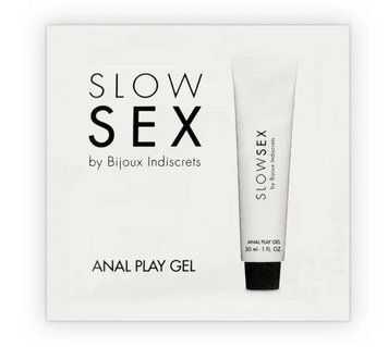 Анальный гель-смазка на водной основе с ароматом кокоса Bijoux Indiscrets Slow Sex Anal play gel, 2 мл. 0322 B/0422 фото