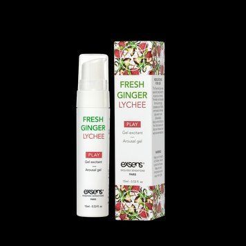 Збуджувальний гель для оральних пестощів EXSENS Kissable Fresh Ginger Litchi (імбир і лічі), 15 мл. SO2367 фото