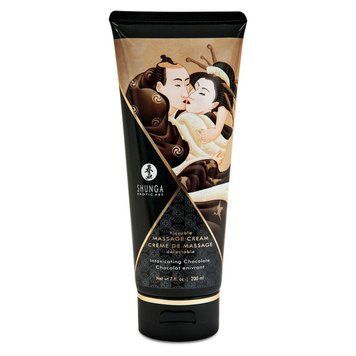 Съедобный массажный крем со вкусом шоколада Shunga KISSABLE MASSAGE CREAM - Intoxicating Chocolate, 200 мл. SO2507 фото