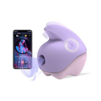 Вакуумний кліторальний смарт-стимулятор Magic Motion Unicorn Purple з вібрацією, 7,8х5,2 см. SO9602 фото