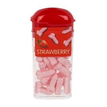 Конфеты-драже в форме пенисов со вкусом клубники Candy Willies Strawberry 99660612353-1 фото
