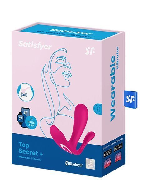 Подвійний смарт-вібратор у трусики Satisfyer Top Secret Pink SO6734 фото