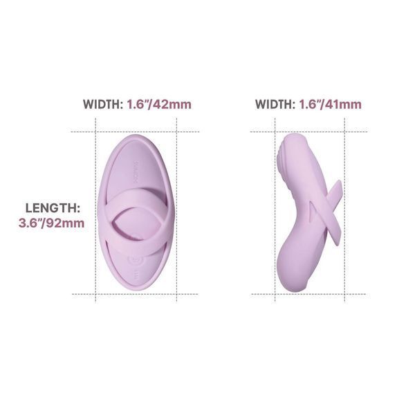 Смарт-вибратор для клитора Svakom Echo 2 Pink Lilac, подогрев до 38 &deg;C, съемная насадка на палец, 9,2х4,2 см. SX2449 фото