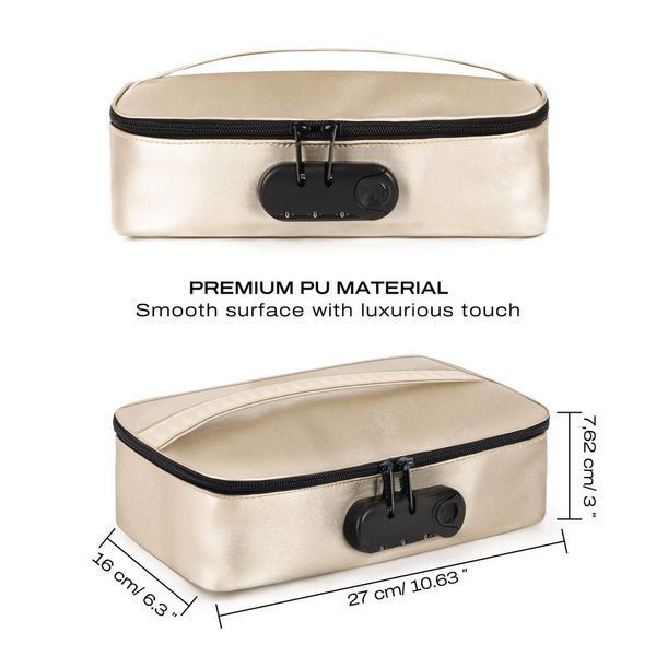 Бокс для інтимних іграшок із кодовим замком Dorcel DISCREET BOX LUXURY GOLD SX1109 фото