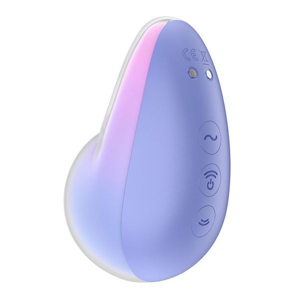 Вакуумный клиторальный стимулятор с вибрацией Satisfyer Pixie Dust Violet/Pink, 9,4х6 см. SO8972 фото