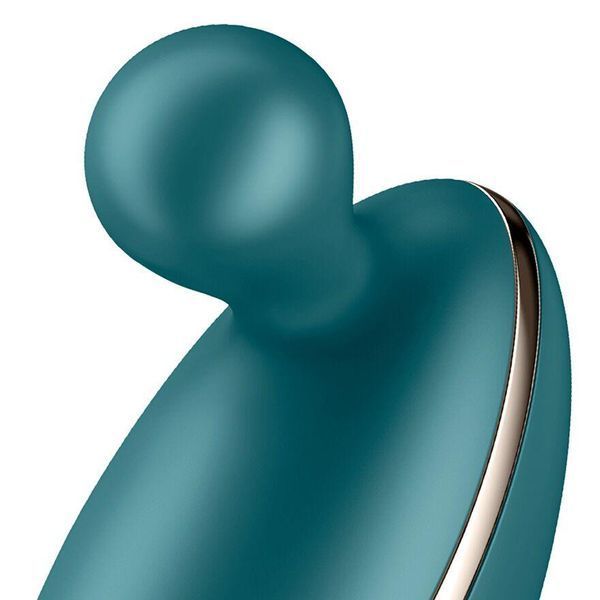 Вибратор для наружной стимуляции Satisfyer Spot On 1 Green, гибкий отросток, 7,5х5 см. SO8414 фото