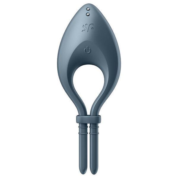 Эрекционное смарт виброкольцо лассо с регулировкой размера Satisfyer Bullseye Dark Blue SO6121 фото