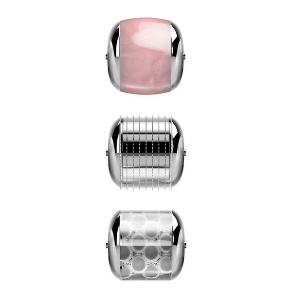 Електронний ролер для обличчя з мікроголками GESKE MicroNeedle Face Roller 9в1 green HB0195 фото