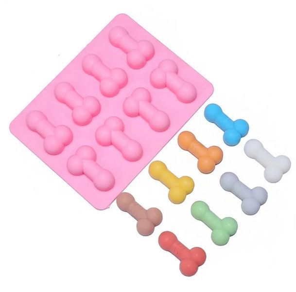 Силиконовые формочки для льда Penis Ice Cube Sorter Pink 20-KP009 Pink фото