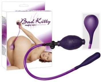 Анальна пробка &mdash; Bad Kitty pumping Analplug, 3х1 см. 61325287220000 фото