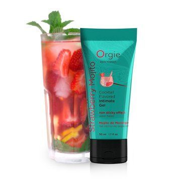 Їстівний лубрикант зі смаком коктейлю "Полуничний мохіто" Orgie Lube Tube Strawberry Mojito, 50 мл. 17212 фото