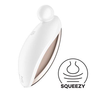 Кліторальний вібратор Satisfyer Spot On 2 White, 9х4,5 см. SX0578 фото