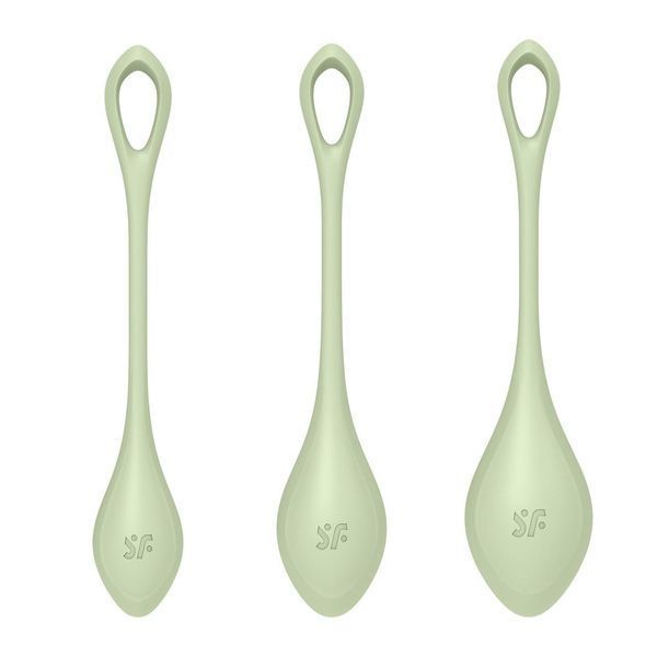 Набір йоні намистин для зміцнення м'язів тазового дна Satisfyer Yoni Power 2 Light Green SO5549 фото