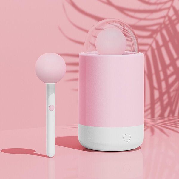 Вибратор-конфетка на палочке KISSTOY Pink Pop, зарядный кейс-ночник, 10 режимов вибрации SO9989 фото