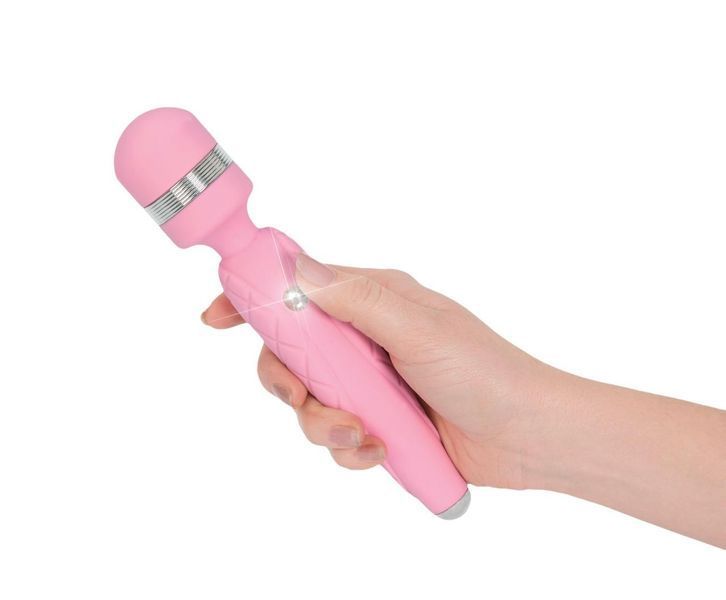 Роскошный вибромассажер PILLOW TALK - Cheeky Pink с кристаллом Сваровски, 20,6х3,9 см. SO2727 фото