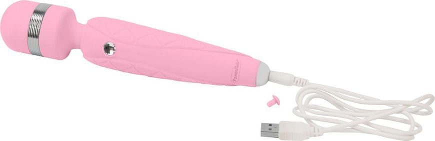 Роскошный вибромассажер PILLOW TALK - Cheeky Pink с кристаллом Сваровски, 20,6х3,9 см. SO2727 фото