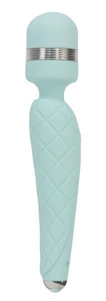 Розкішний вібромасажер PILLOW TALK - Cheeky Teal з кристалом Swarovski, 20,6х3,9 див. SO2728 фото