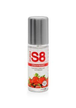Съедобный лубрикант со вкусом клубники Stimul8 S8 Flavored Lube Strawberry, 125 мл. 500005 фото