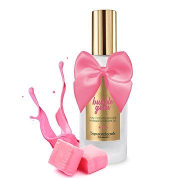 Лубрикант на силіконовій основі 2в1 Bijoux Indiscrets Bubblegum для сексу та масажу, 100 мл. SO5941 фото