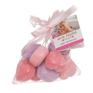Бомбочки для ванної у формі сердець bath fizzers, 10 шт. 74-4820 фото