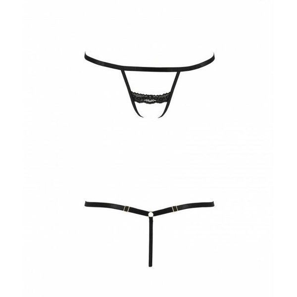 Трусики-стрепи SHELLY THONG black, S/M, L/XL, XXL/XXXL PS27908 фото