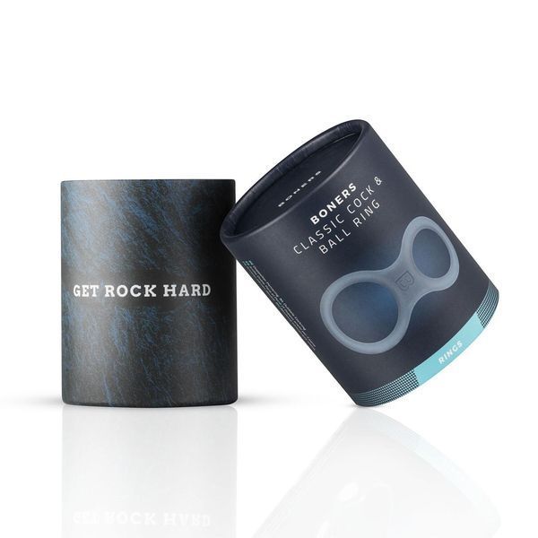 Подвійне ерекційне кільце Boners Classic Cock & Ball Ring, діаметр 3 і 3,8 см SO8851 фото