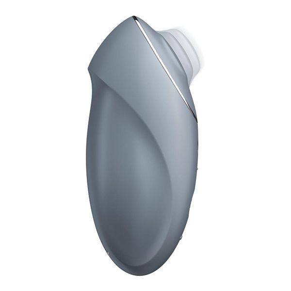 Кліторальний вібратор із пульсацією Satisfyer Tap & Climax 1 Bluegrey, 11х4,6 см. SX0568 фото