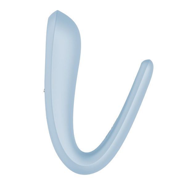 Вібратор для пар Satisfyer Double Classic Light Blue, 9х3,5 см. SX3654 фото