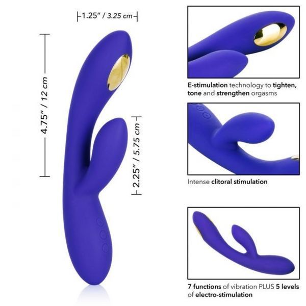 Вібратор електростимулятор Impulse Intimate E-Stimulator Dual Wand, 21,5х3,2 см. 400580 фото