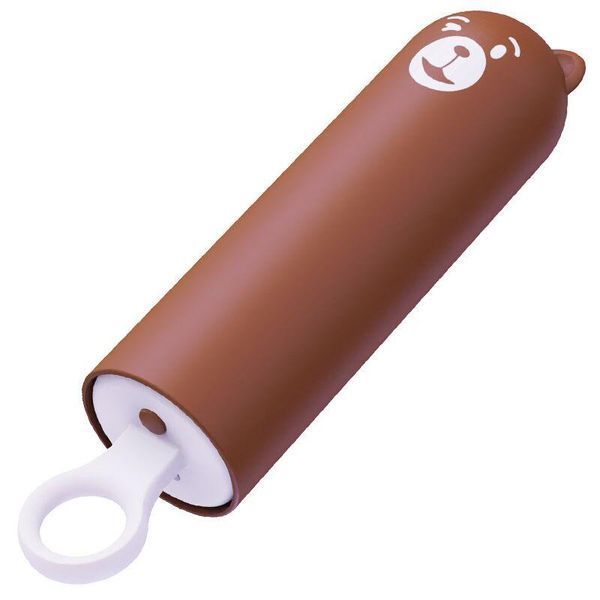 Реалістичний вібратор під виглядом морозива CuteVibe Teddy Brown (Pink Dildo), 17,6 х3, 6 см. SO6559 фото