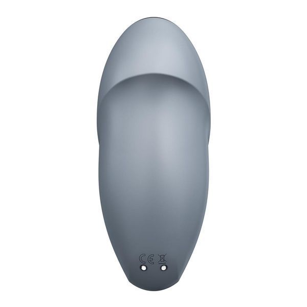 Кліторальний вібратор із пульсацією Satisfyer Tap & Climax 1 Bluegrey, 11х4,6 см. SX0568 фото