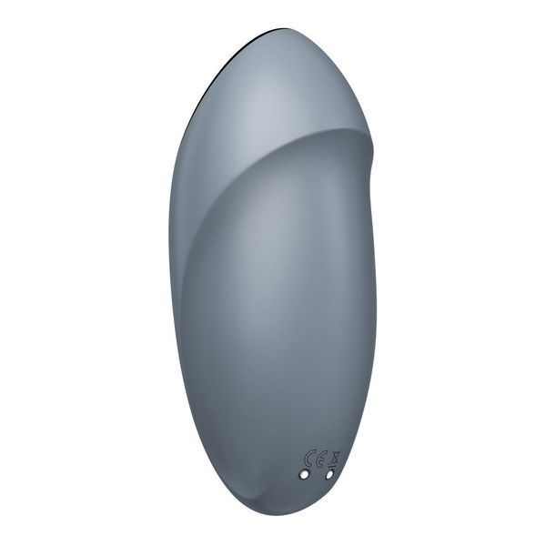 Кліторальний вібратор із пульсацією Satisfyer Tap & Climax 1 Bluegrey, 11х4,6 см. SX0568 фото