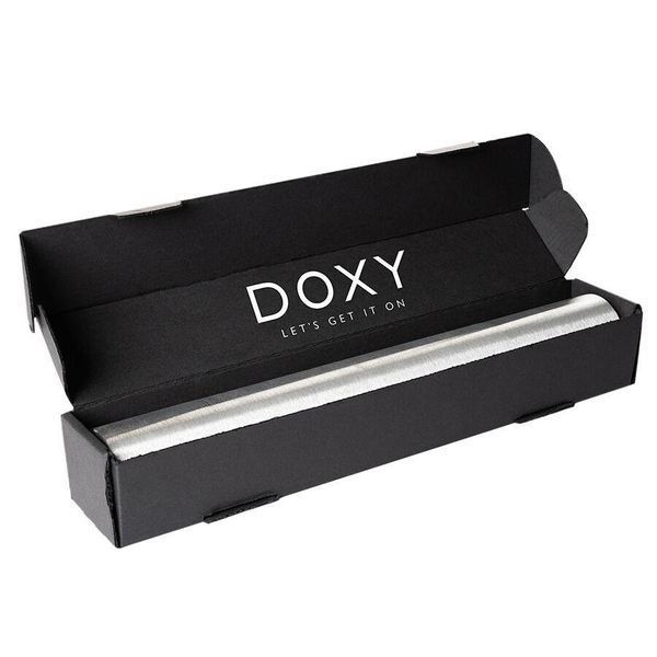Вібромасажер DOXY Die Cast 3R &mdash; Matte Black, дуже потужний, перезаряджуваний, металевий корпус, 28х4,5 см. SO8024 фото