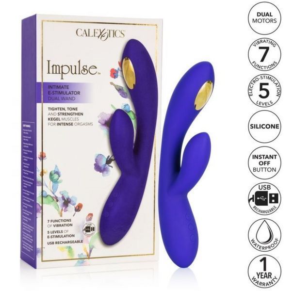 Вібратор електростимулятор Impulse Intimate E-Stimulator Dual Wand, 21,5х3,2 см. 400580 фото