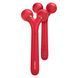 Электронный ультразвуковой ролик для лица GESKE Sonic Facial Roller 4в1 red HB0633 фото 1