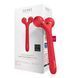 Электронный ультразвуковой ролик для лица GESKE Sonic Facial Roller 4в1 red HB0633 фото 9