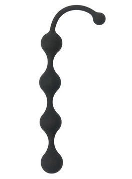 Анальний ланцюжок SEE YOU FOUR BEADS ANAL BLACK, 24х2,5 см. DT21220 фото